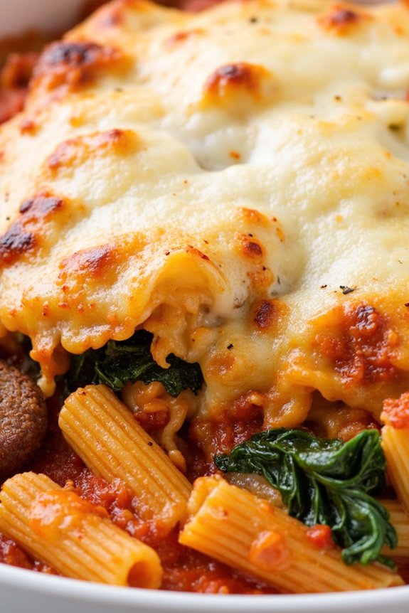 hearty sausage kale bake