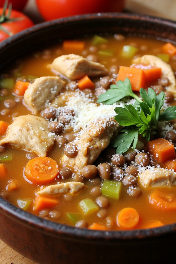 hearty sicilian chicken soup