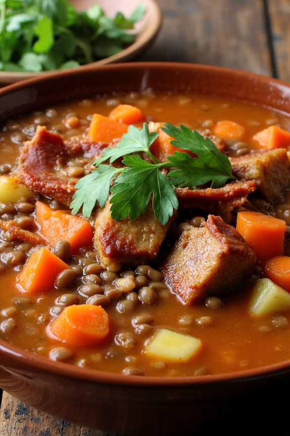 hearty smoky bacon soup