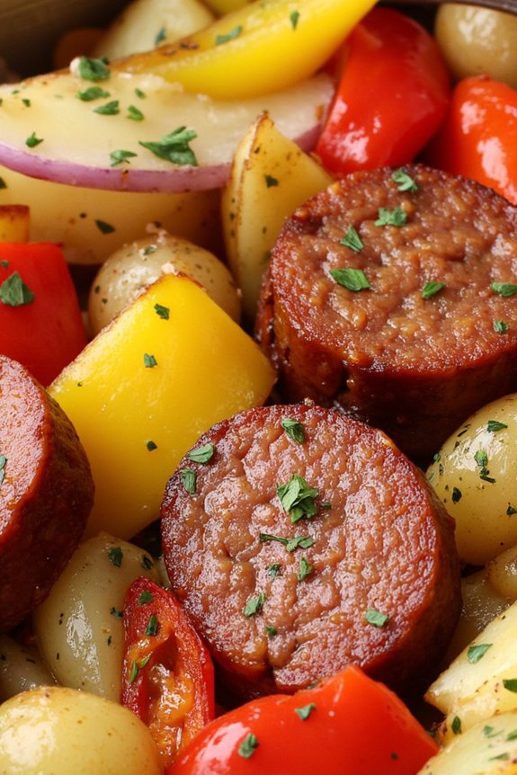 hearty smoky sausage hash