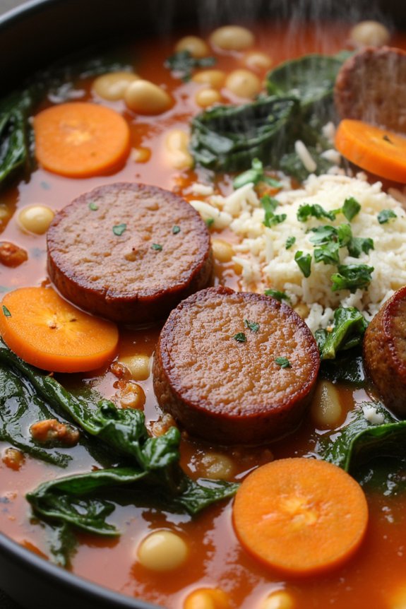 hearty spicy sausage soup