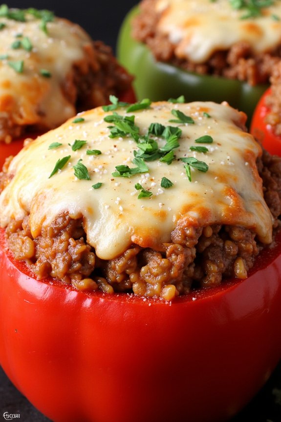 hearty stuffed bell peppers