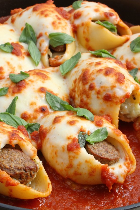hearty stuffed pasta shells