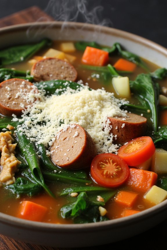 hearty turkey sausage soup