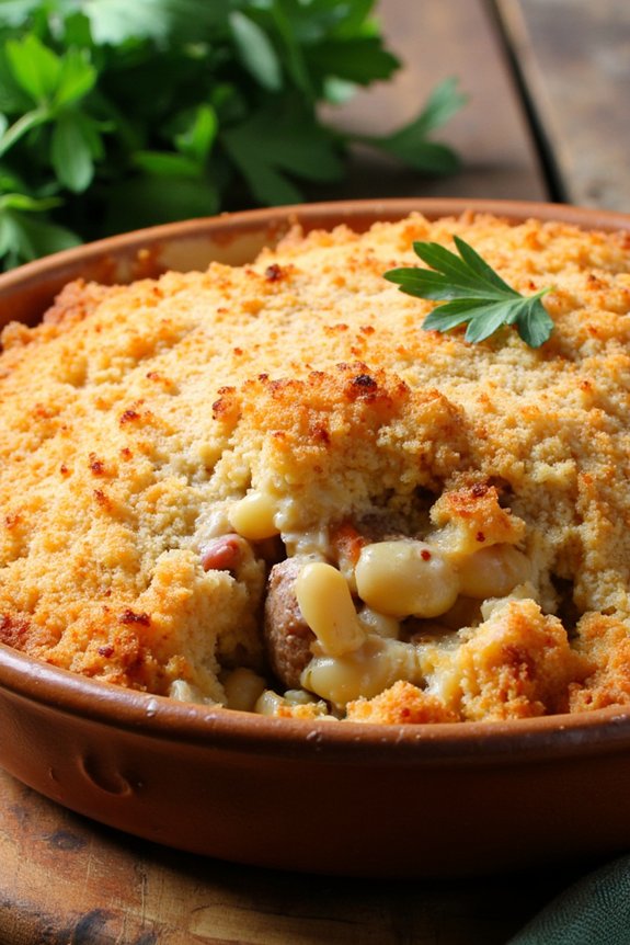 hearty tuscan bean casserole