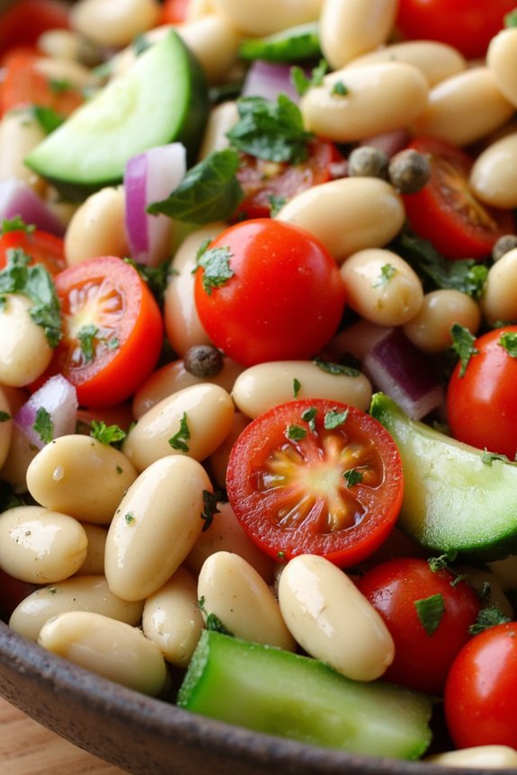 hearty tuscan bean salad