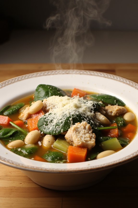 hearty tuscan chicken soup