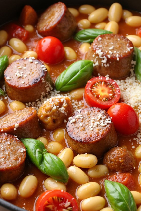 hearty tuscan sausage dish