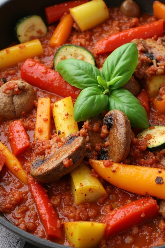 hearty vegetable marinara sauce