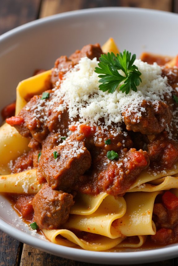 hearty wild boar ragu