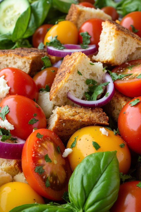 heirloom tomato bread salad