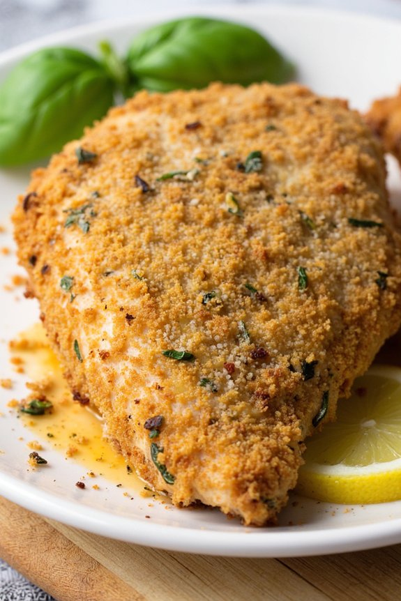 herb crusted oven baked chicken