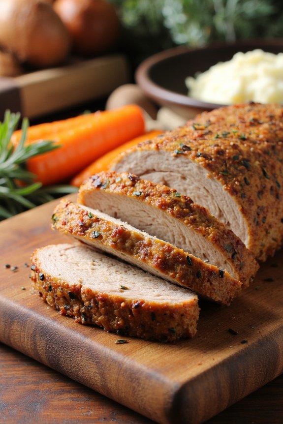 herb crusted slow cooked pork