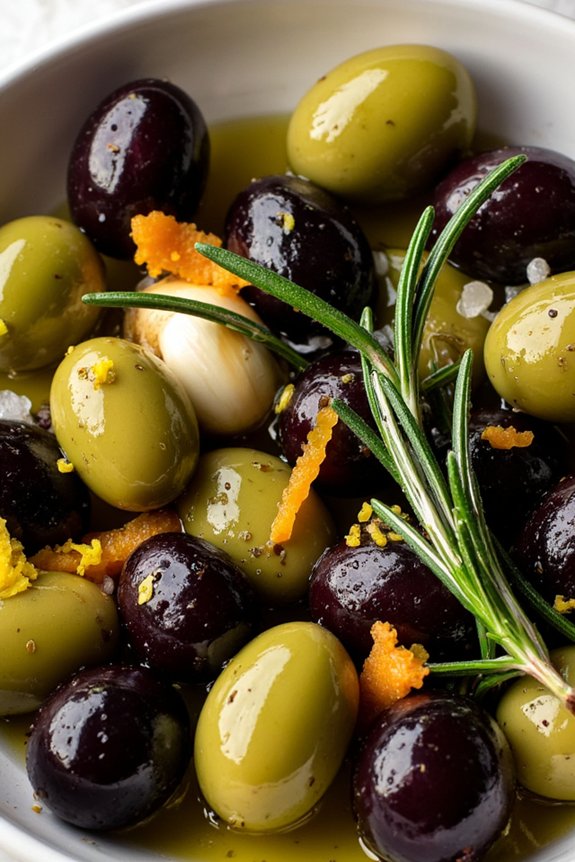 herb marinated olives appetizer recipe
