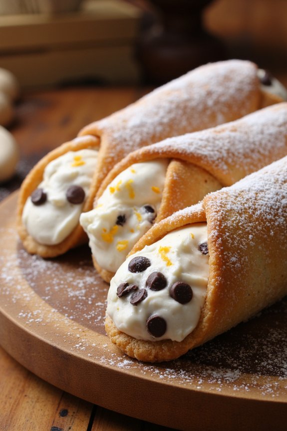 homemade authentic italian cannoli