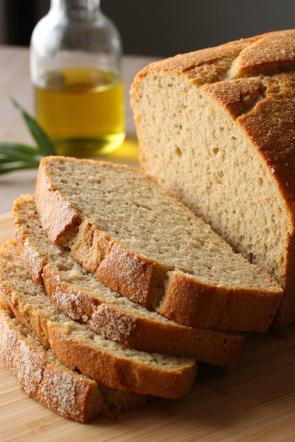 homemade crusty semolina bread