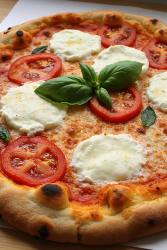 homemade fresh tomato pizza