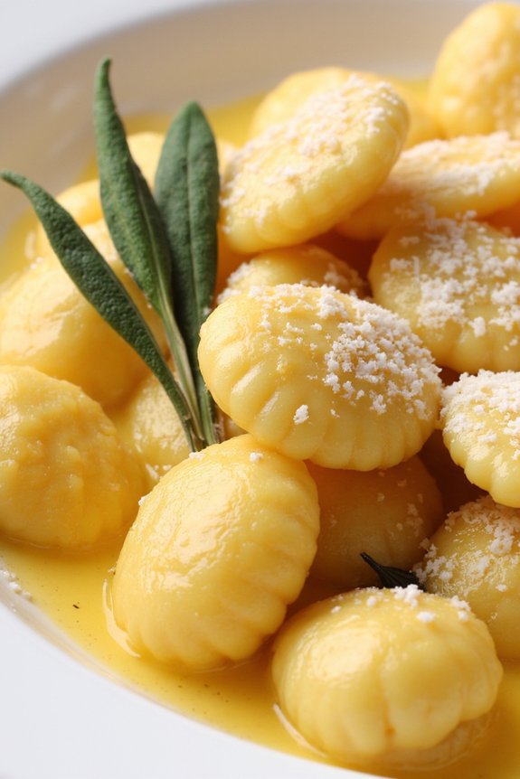 homemade gnocchi with sage butter