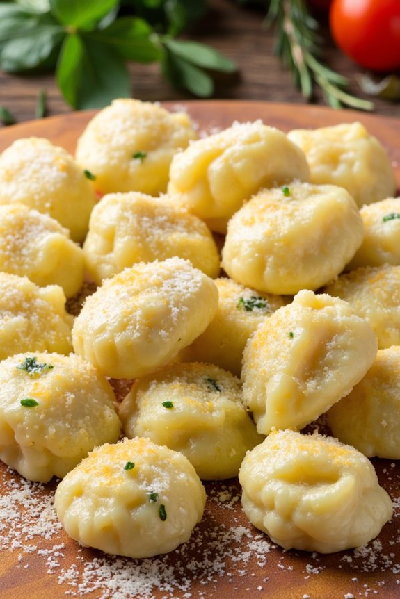 homemade parmesan herb gnocchi