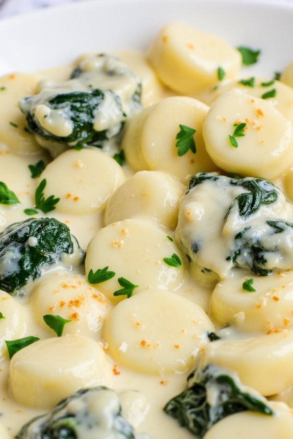 homemade spinach ricotta gnocchi