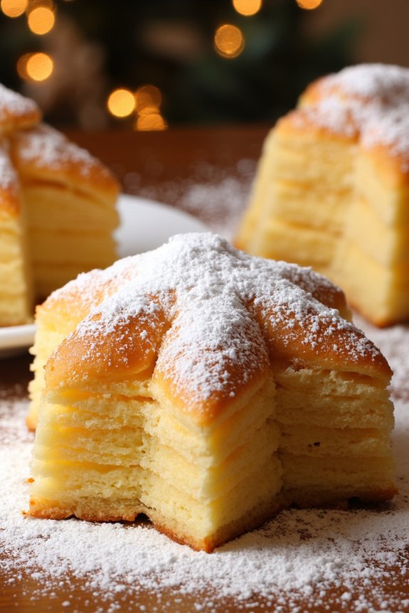 homemade traditional italian pandoro