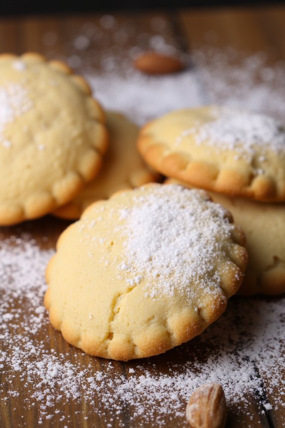 indulgent almond flavored cookies