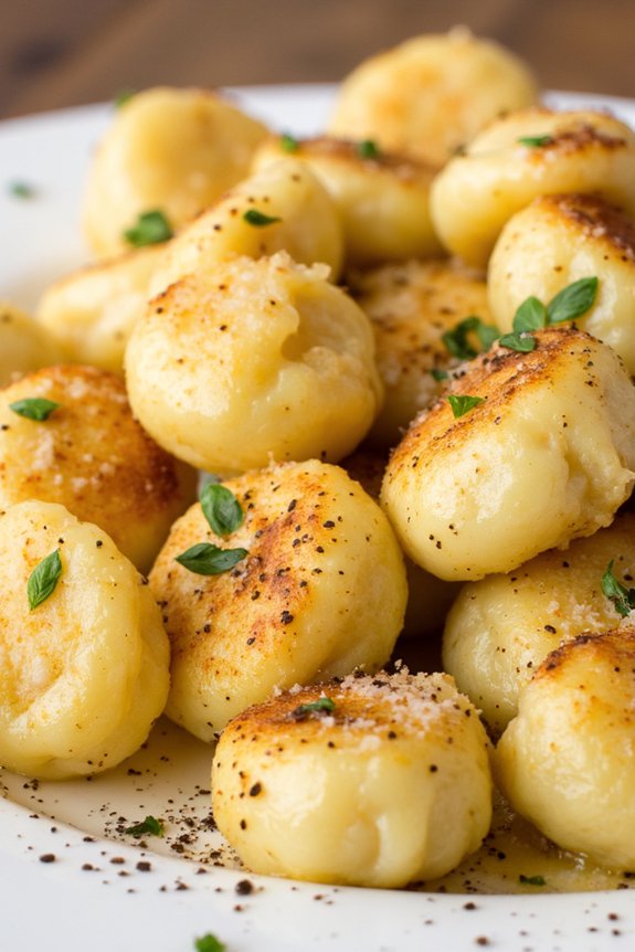 indulgent truffle parmesan gnocchi