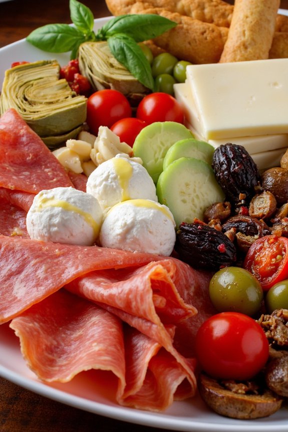 italian appetizer platter assembly