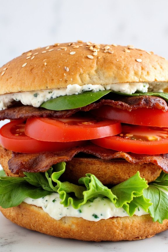 italian blt with basil aioli