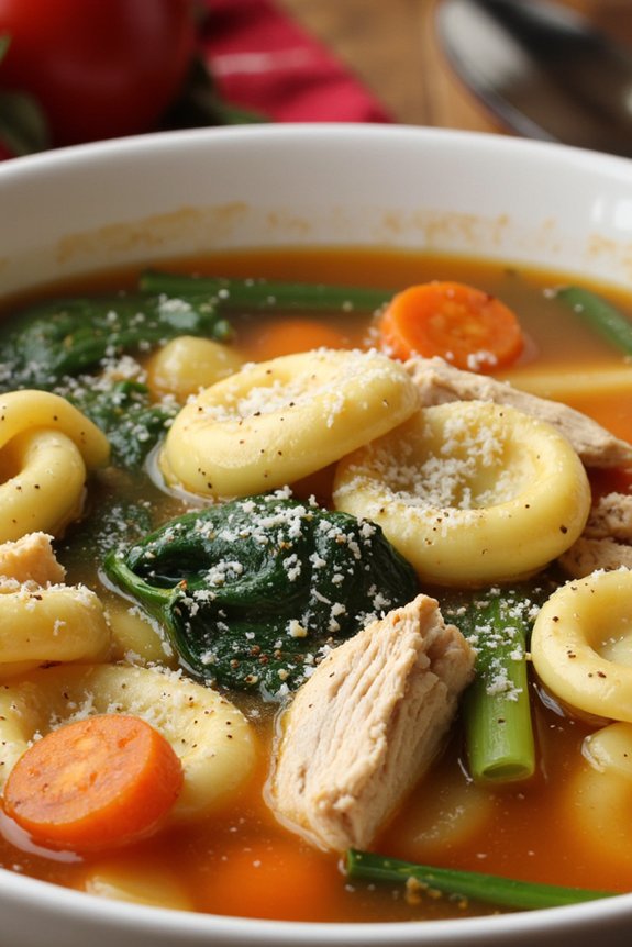 italian chicken tortellini soup