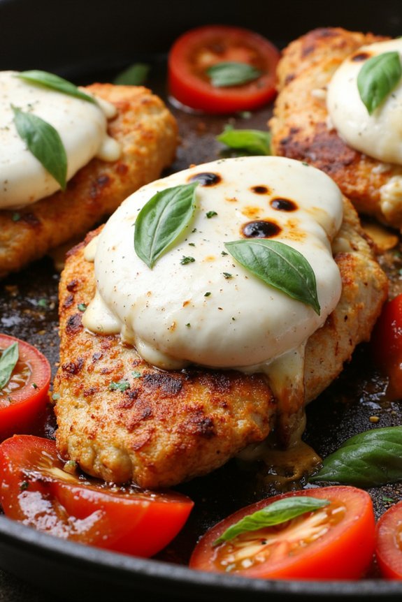 italian inspired chicken skillet dish