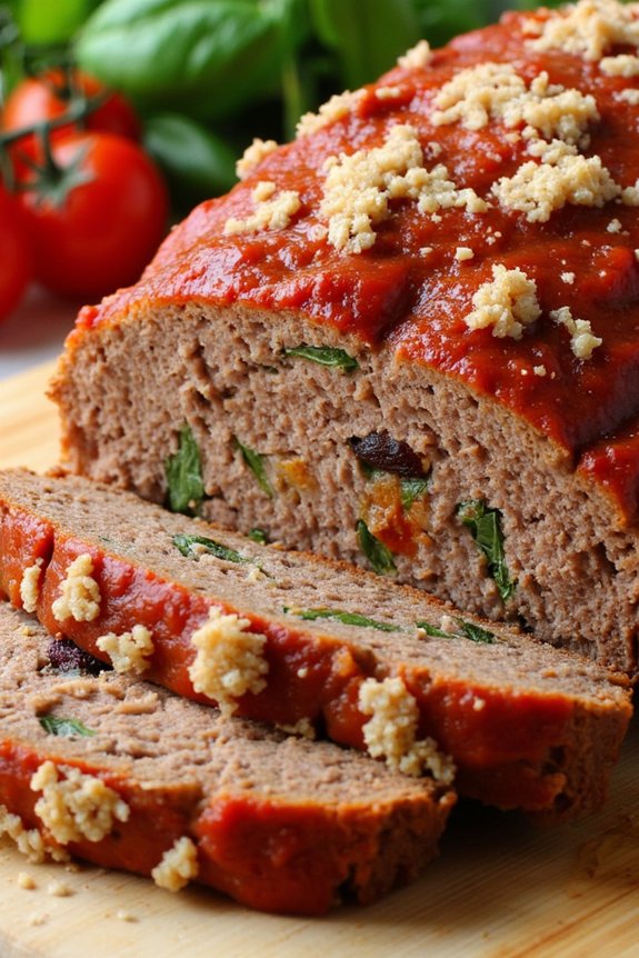 italian inspired flavorful meatloaf