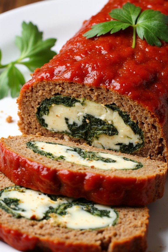 italian inspired spinach meatloaf
