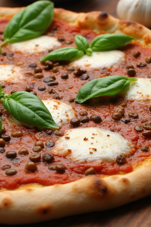 italian lentil pizza topping