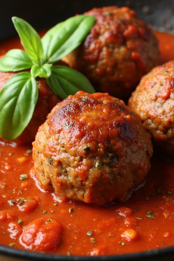 italian meatballs in sauce