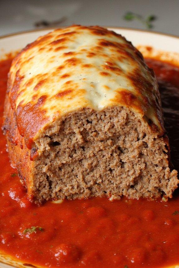 italian meatloaf with marinara