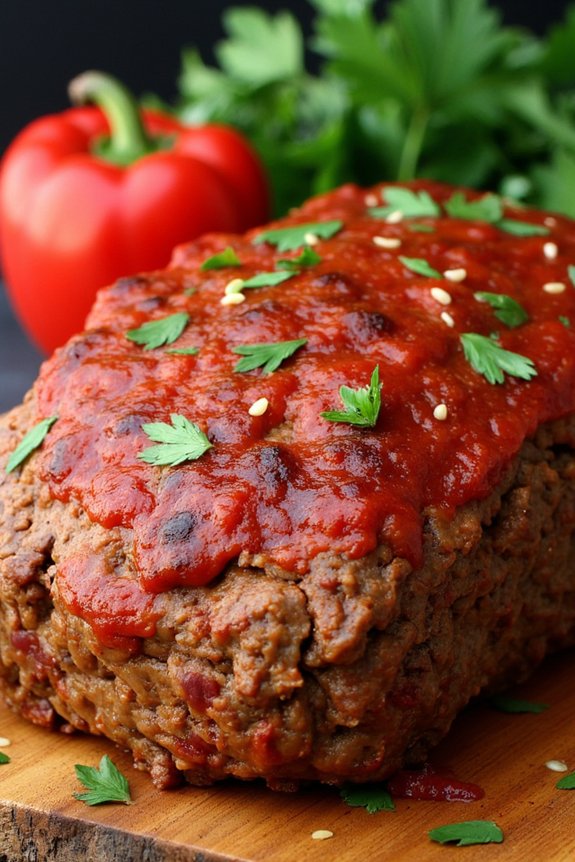 italian meatloaf with peppers