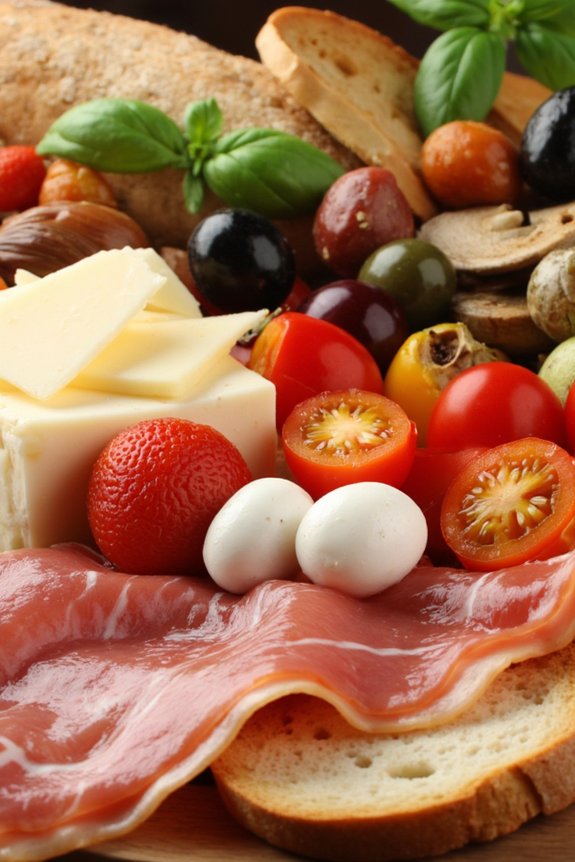 italian meats and cheeses platter