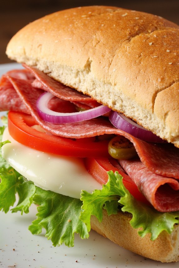 italian meats fresh vegetables