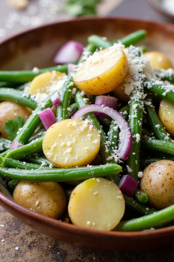 italian salad with potatoes