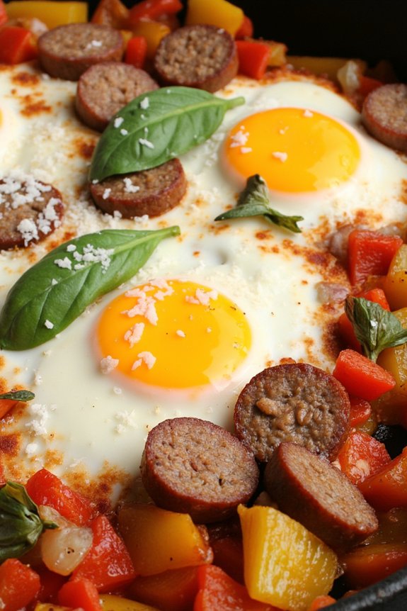 italian sausage egg skillet