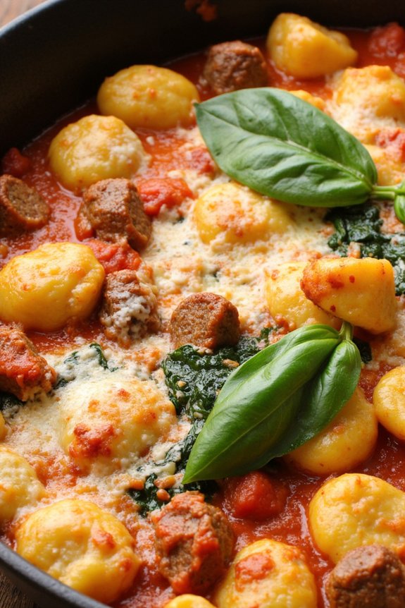 italian sausage gnocchi skillet