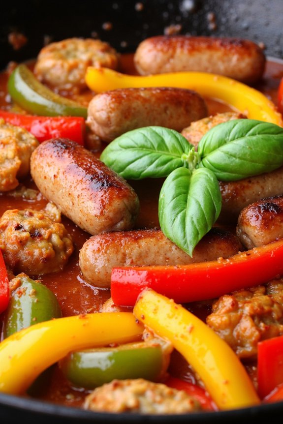 italian sausage peppers skillet recipe