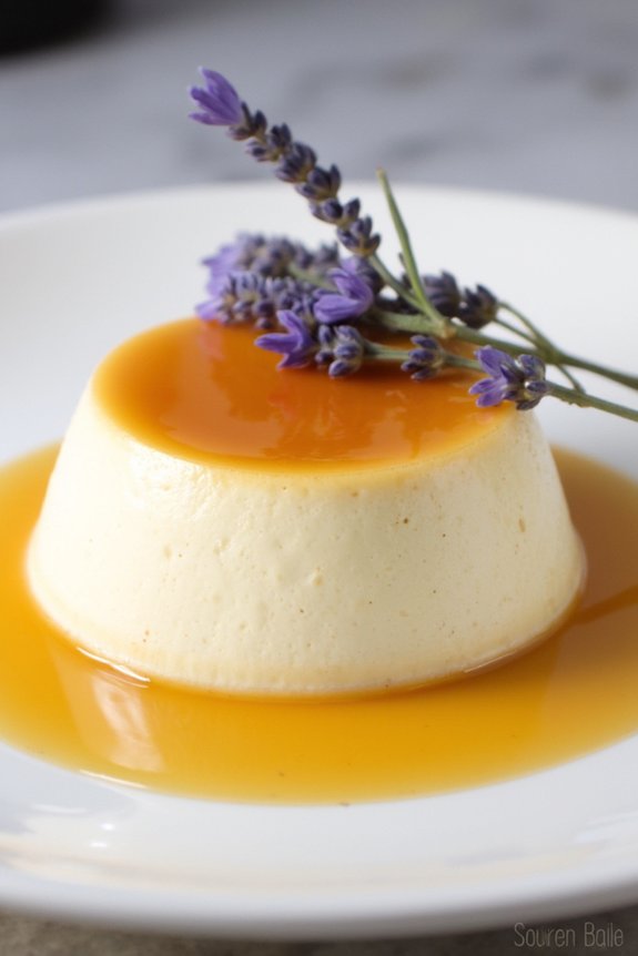 lavender honey panna cotta