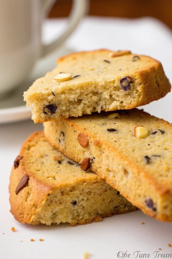 lavender infused honey biscotti