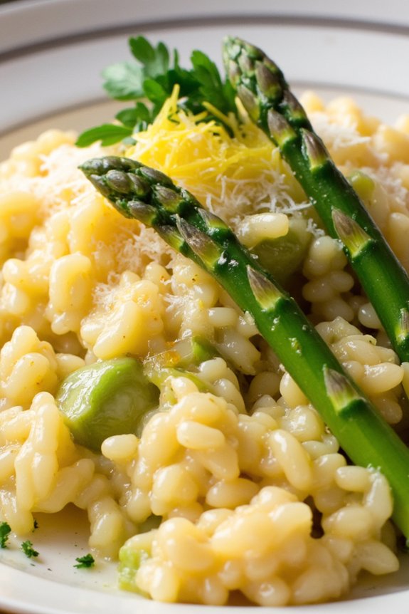 lemon asparagus risotto recipe