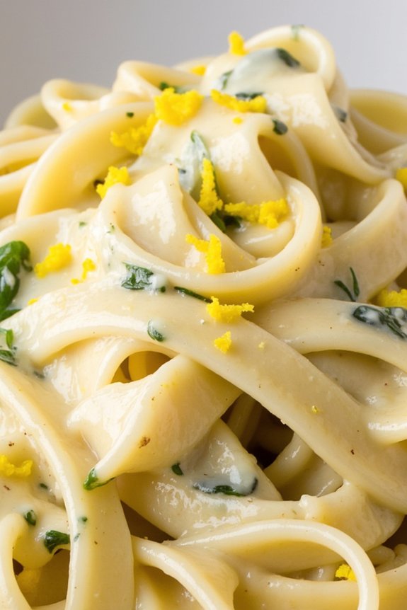 lemon basil alfredo delight