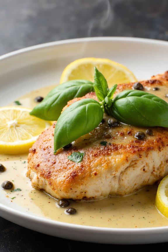 lemon basil chicken piccata