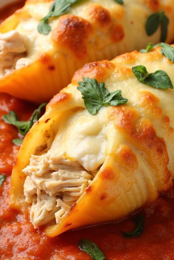 lemon basil chicken shells