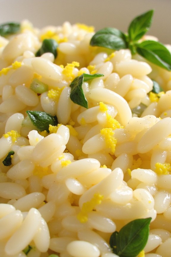 lemon basil creamy risotto